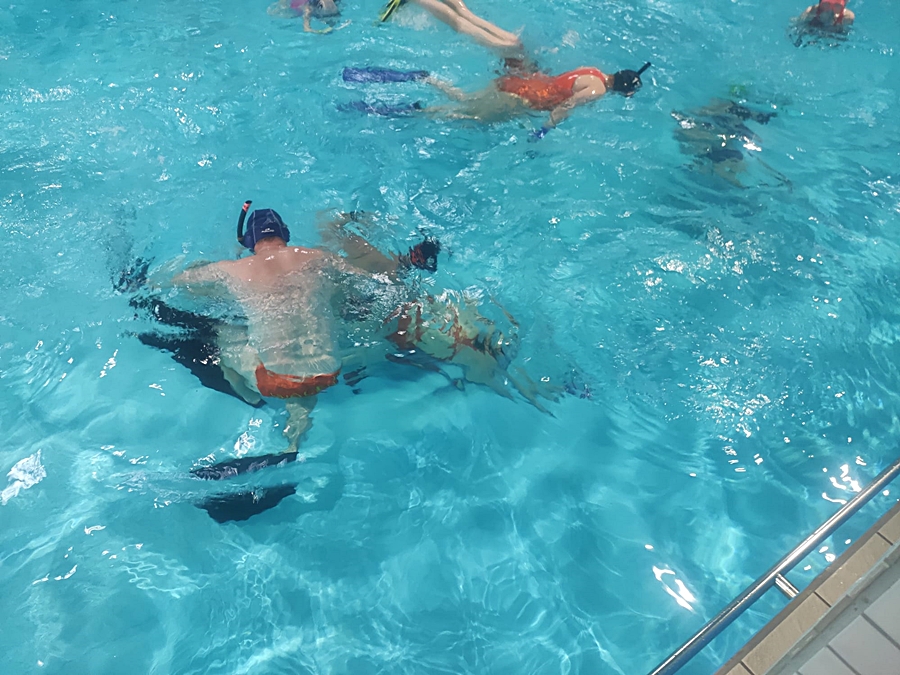 Hokej pod wodą Walenie Siemianowice Śląskie Trening 25 II 2023